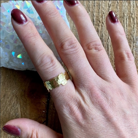 SALE: 🌟18 K gold leaf ring - Picture 10 of 13